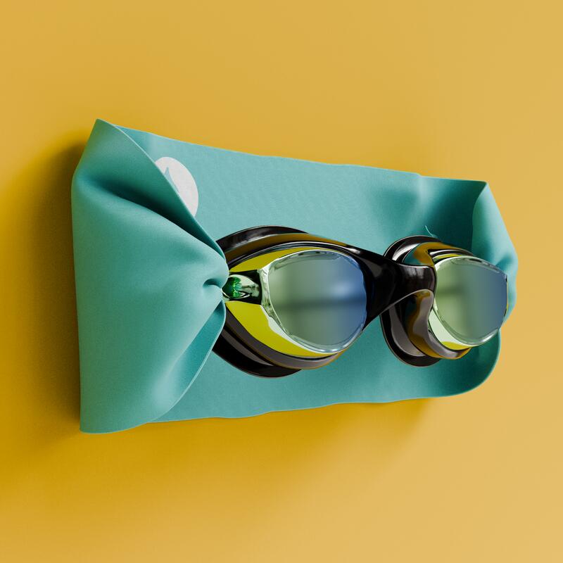 Zwembril volwassenen – Leeftijd 11+ – Wit – Turquoise 2/6