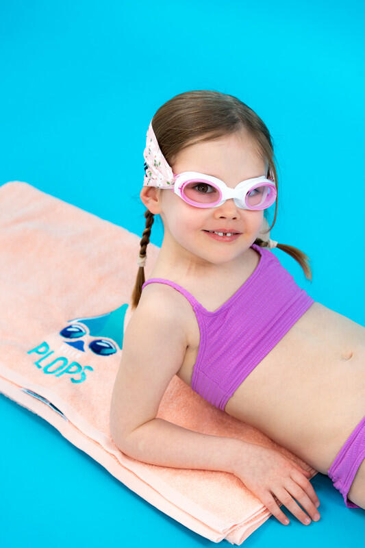 Schwimmbrille Kinder – Ultrasoftes Stirnband Liberty Fleurs 6/7