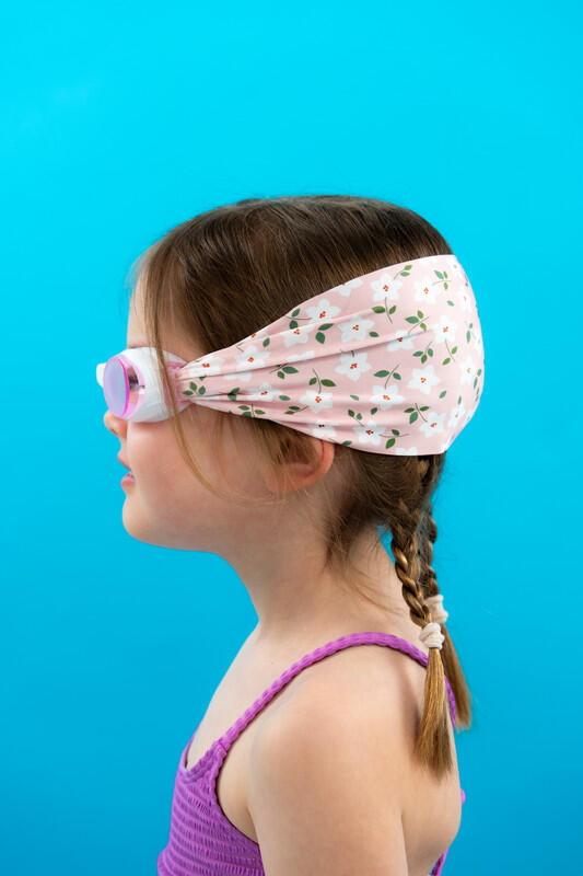 Schwimmbrille Kinder – Ultrasoftes Stirnband Liberty Fleurs 2/7