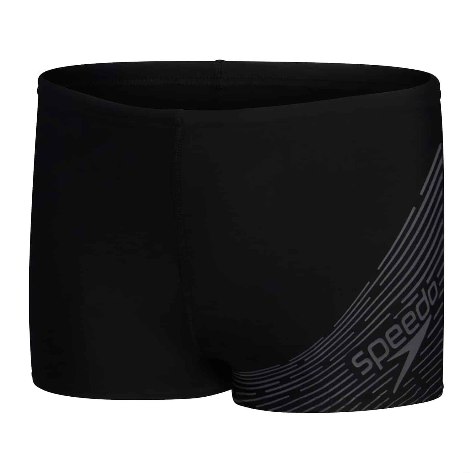 SPEEDO Speedo Jongens Zwemboxer Medley Logo Zwart/Grijs