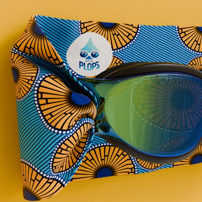 Lunettes Adulte Unisexe Natation Blanc - Bandeau Wax design - Verres Mirroir 4/4