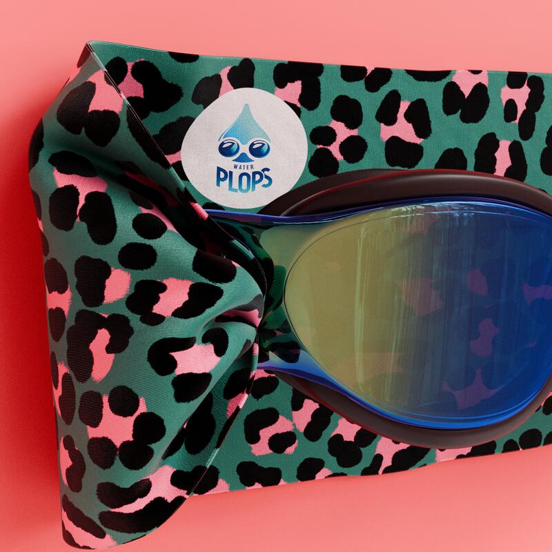 Zwembril volwassenen – Leeftijd 11+ – Wit – Leopard Green Pink 3/7
