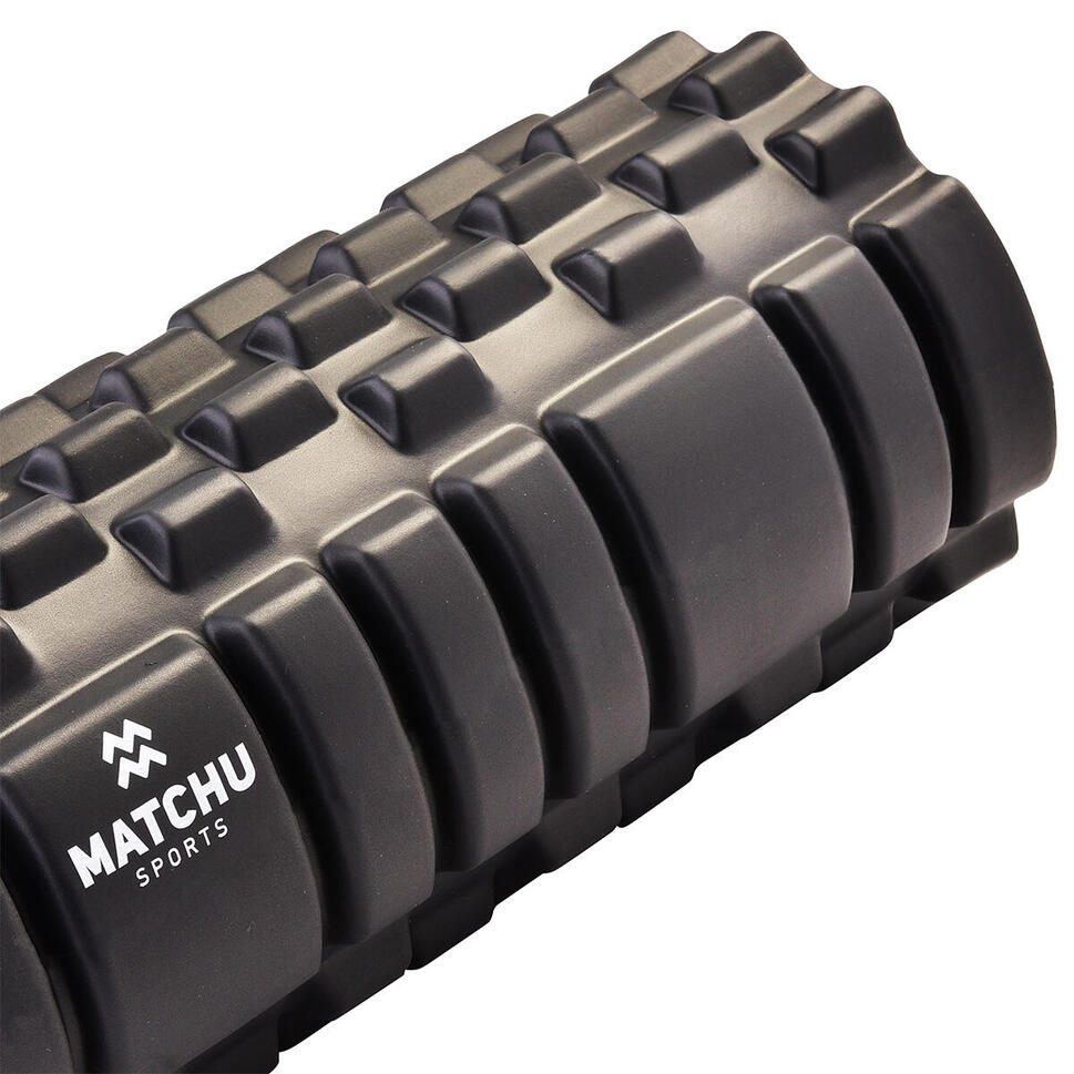 Foam roller / Wałek piankowy / wałek fitness 33cm - Ø 14cm - czarny