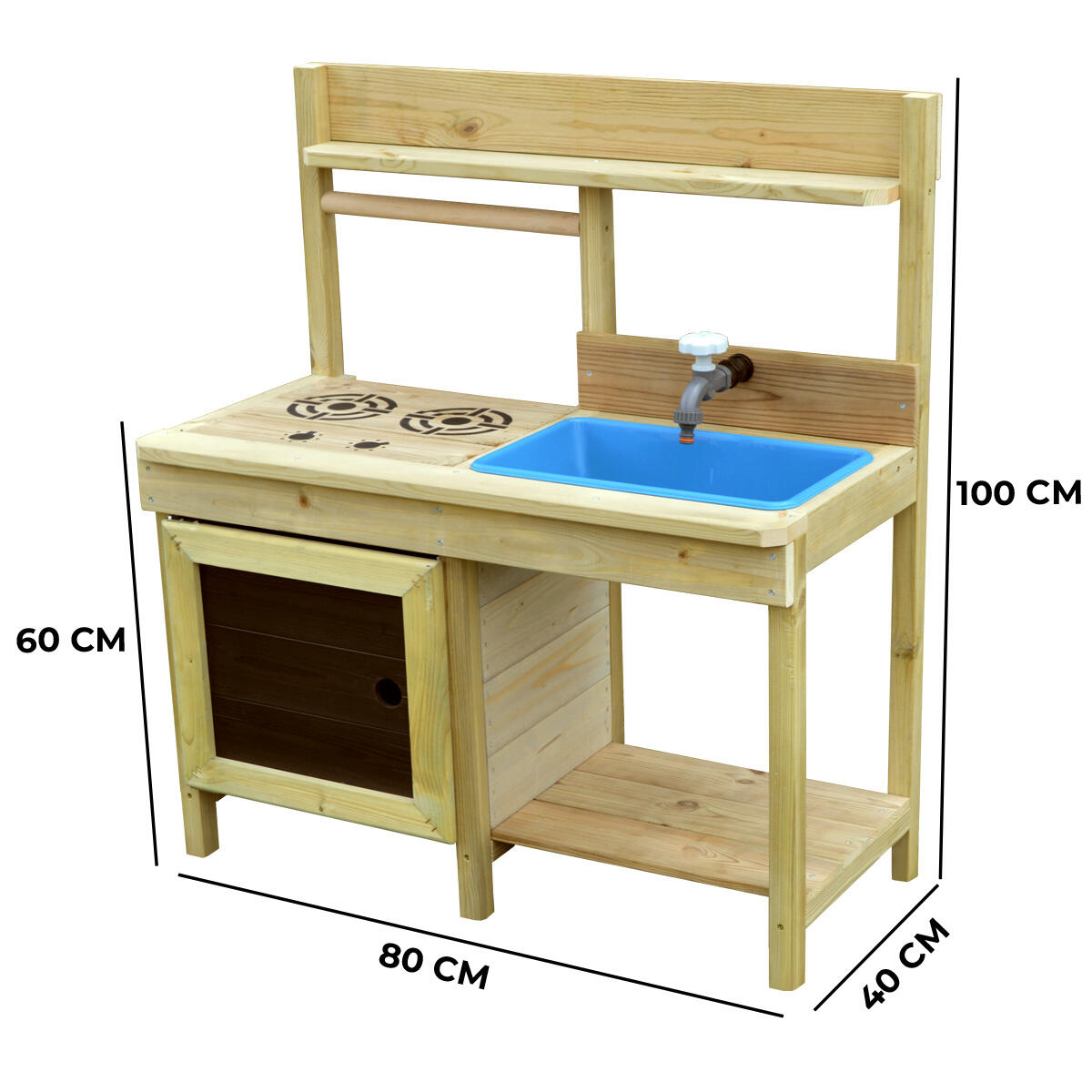 Kindergartenküche aus Holz – für drinnen und draußen 4/5