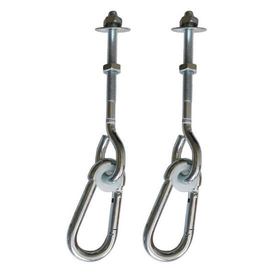 Lot de 2 crochets avec mousquetons pour agrès