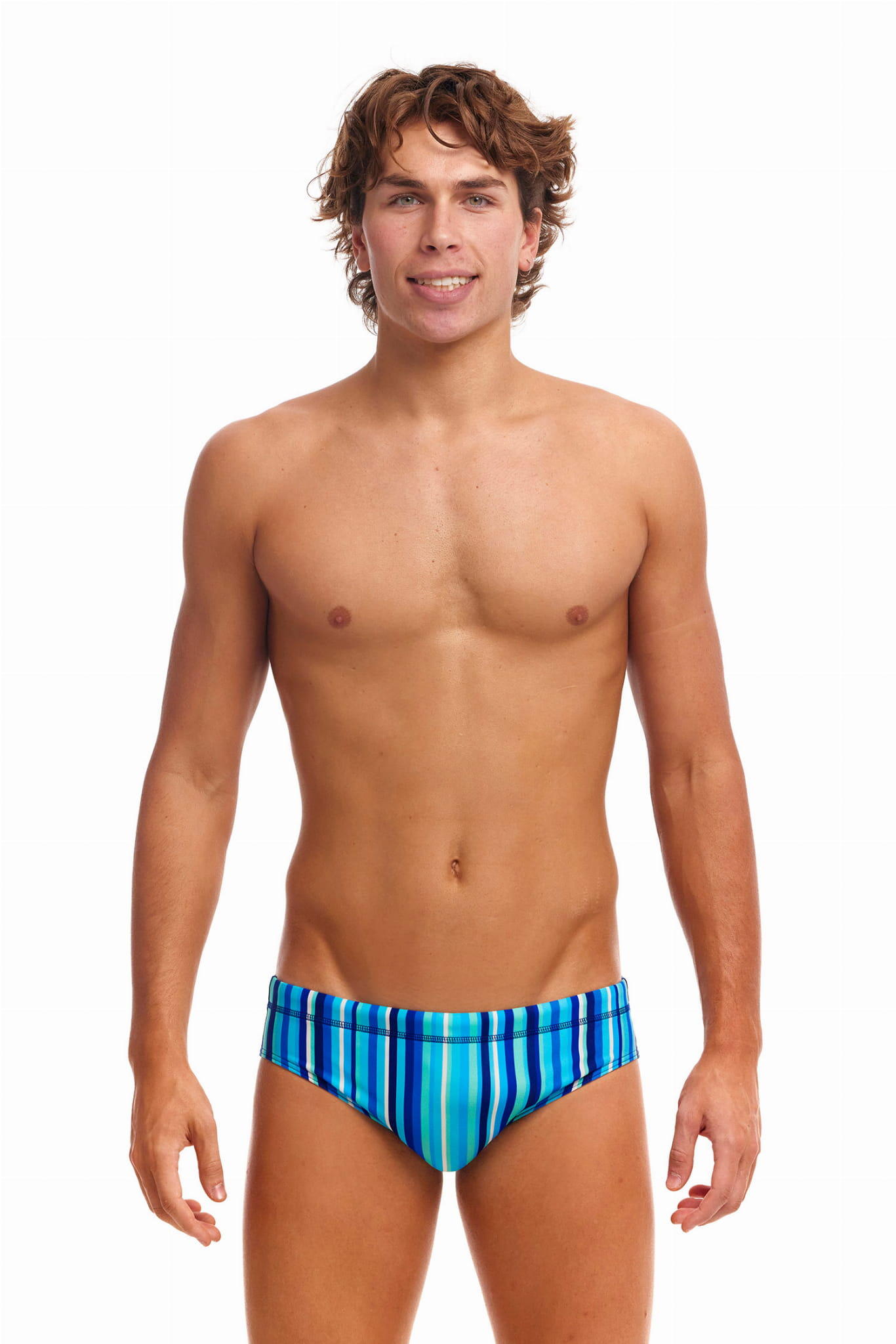 Kąpielówki slipki męskie Funky Trunks Lane Lines 7/7