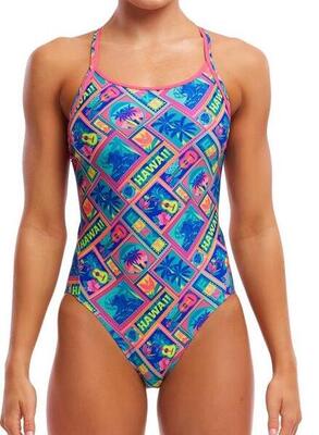 Funkita diamond back one piece badpak voor dames