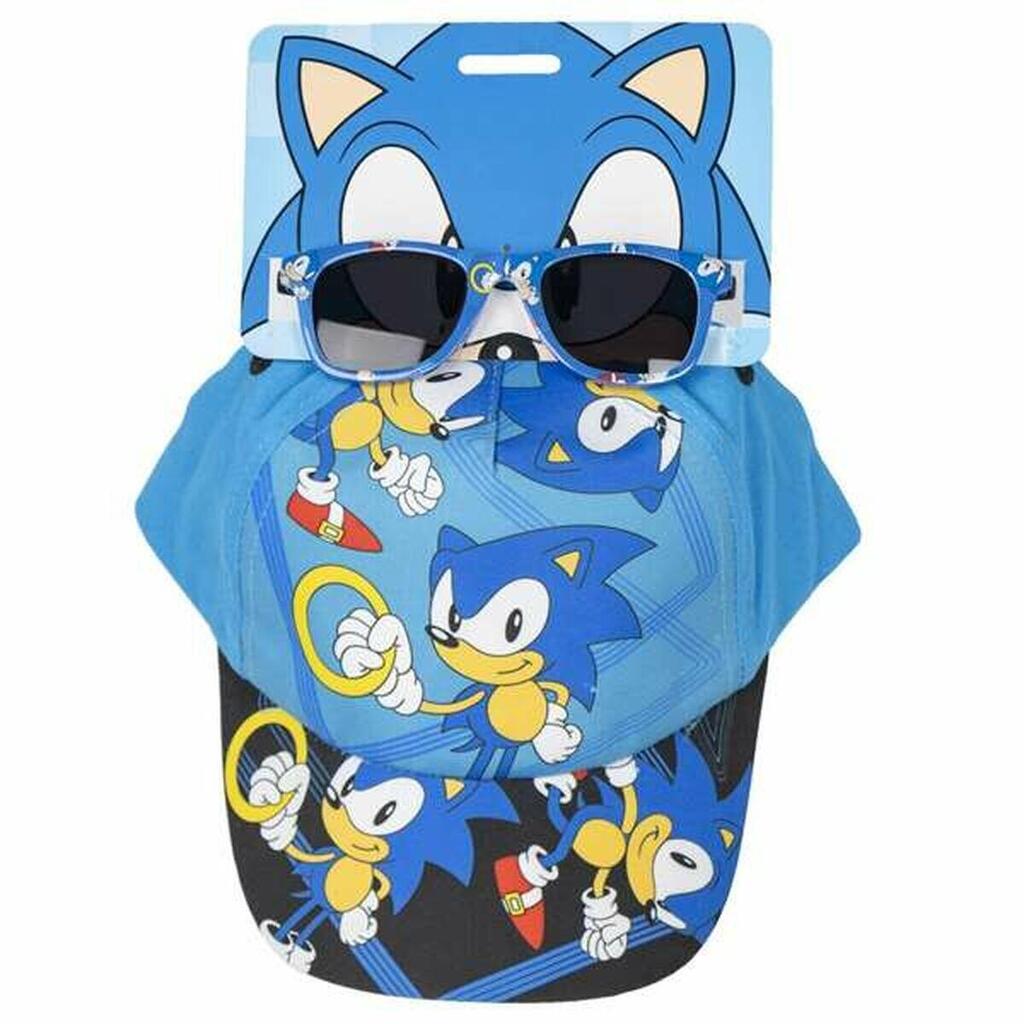 Set of cap and sunglasses Sonic Blue