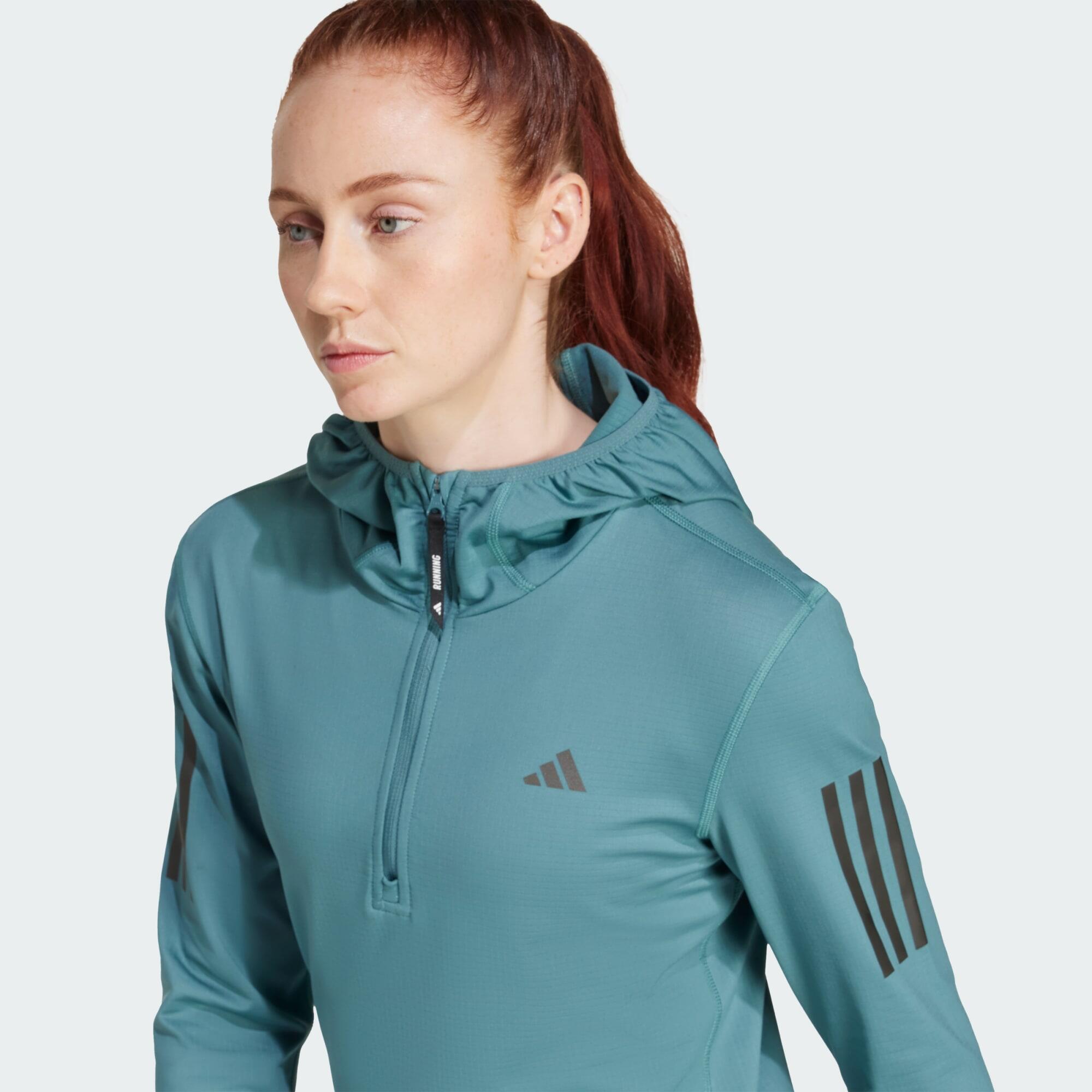 Own The Run Winterized Hoodie met Halflange Rits 4/6