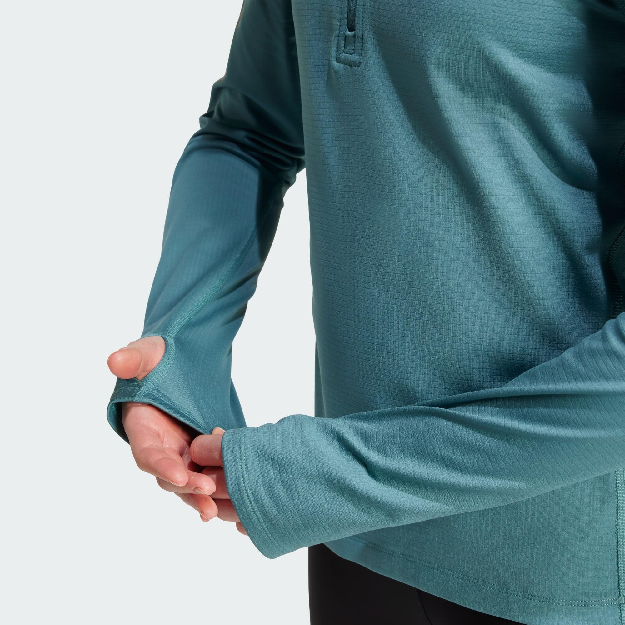 Own The Run Winterized Hoodie met Halflange Rits 5/6
