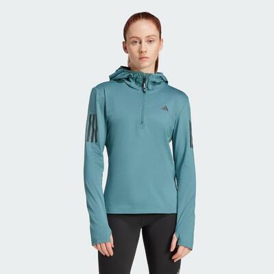 Felpa con cappuccio a mezzo zip invernale Own The Run