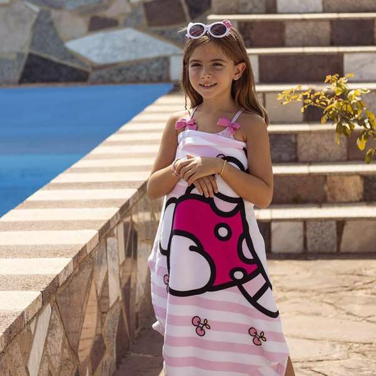 Strandbadetuch Hello Kitty Hellrosa 4/4