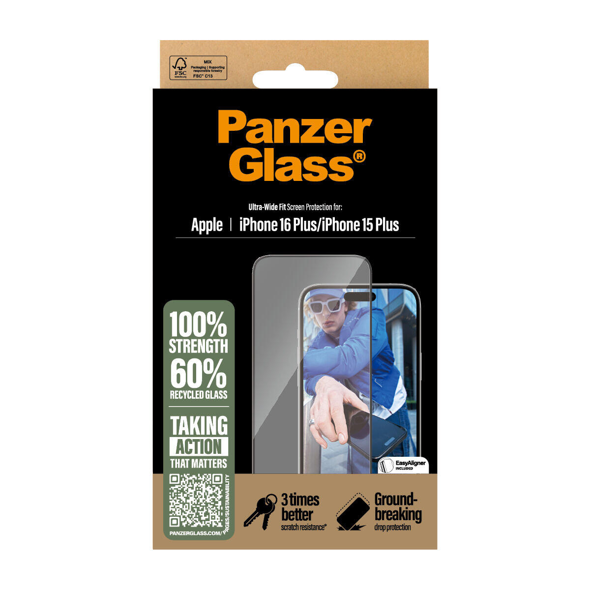 Protetor de ecrã panzer glass 2863 transparente