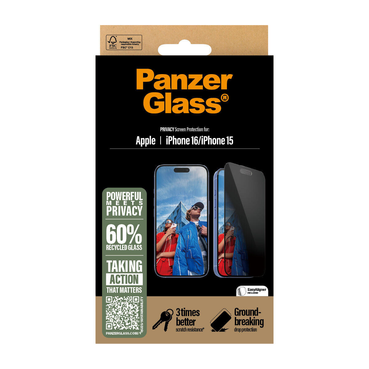 Protector de Pantalla Panzer Glass P2861 Transparente 2/3