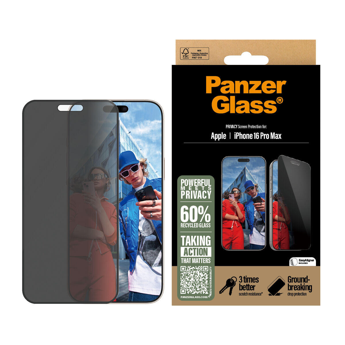 Protetor de ecrã panzer glass p2864 transparente