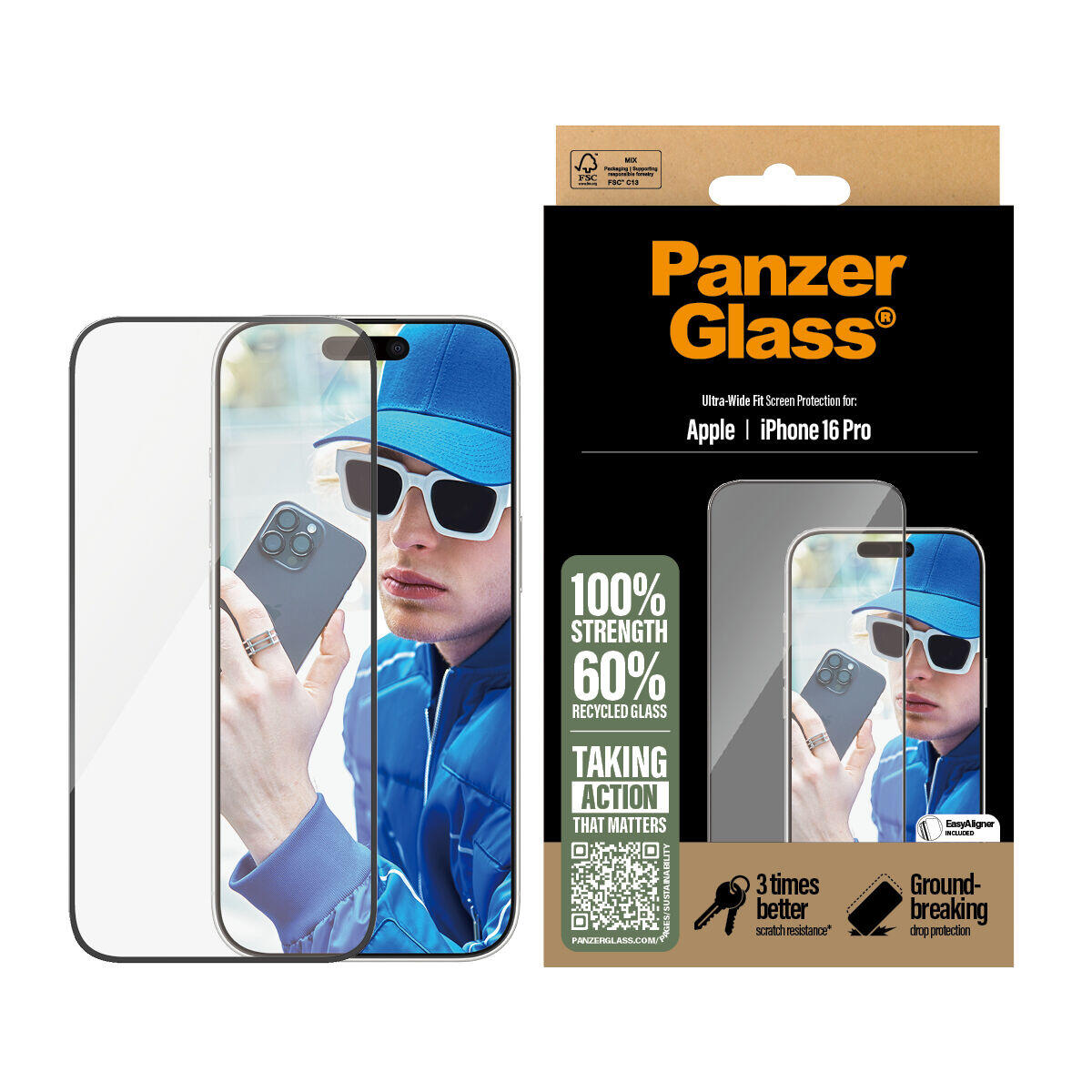 Protector de Pantalla Panzer Glass 2862 Transparente 2/3