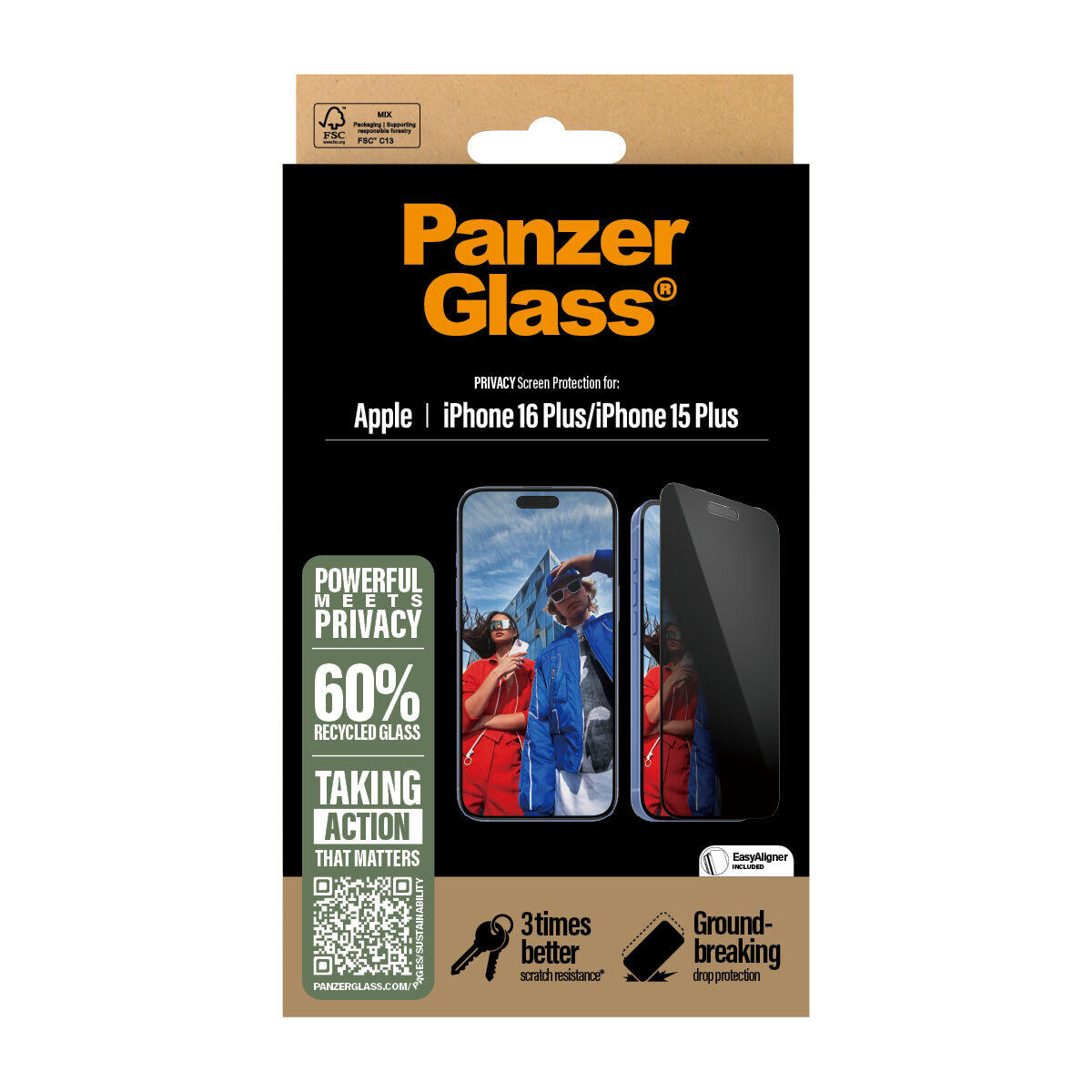 Protection pour Écran Panzer Glass P2863 Transparent 2/3