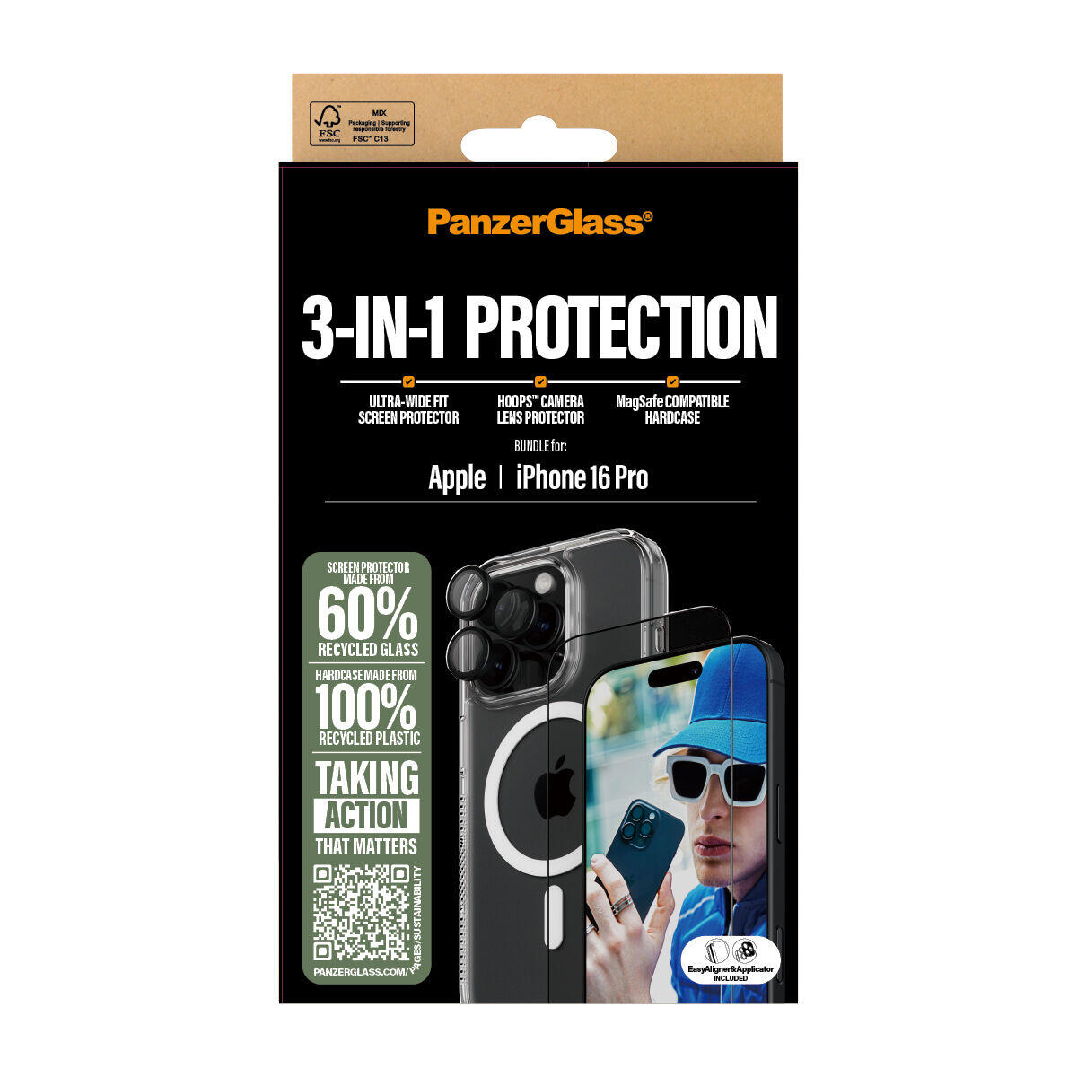 Protetor de ecrã panzer glass b1292+2862+1284 transparente