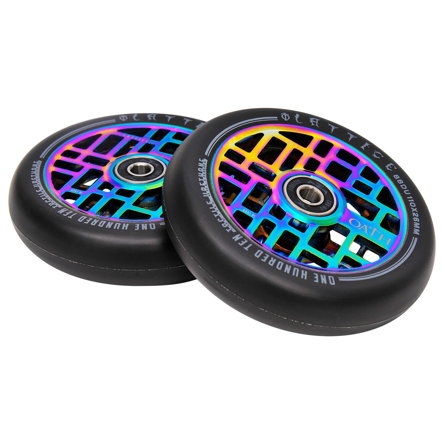 OATH Roue Lattice 110mm Neochrome [x2] 4/6