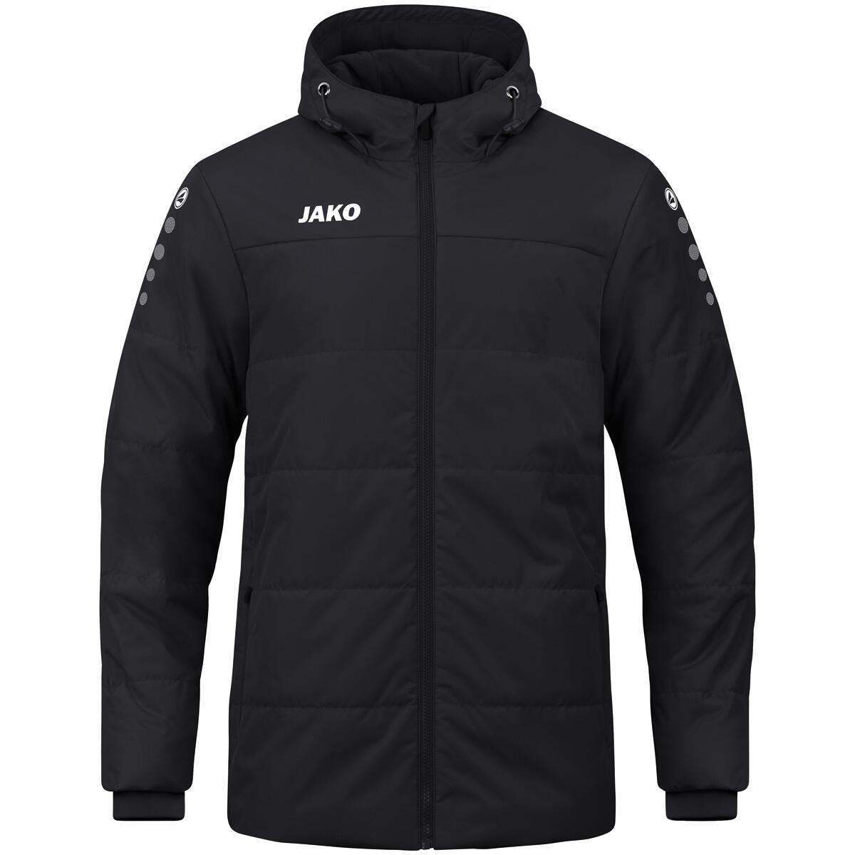 Jako - Veste Jako Coach Avec Capuche, Isolante Et Résistante À L'Eau - Chemise Sans Manche - Noir - Decathlon