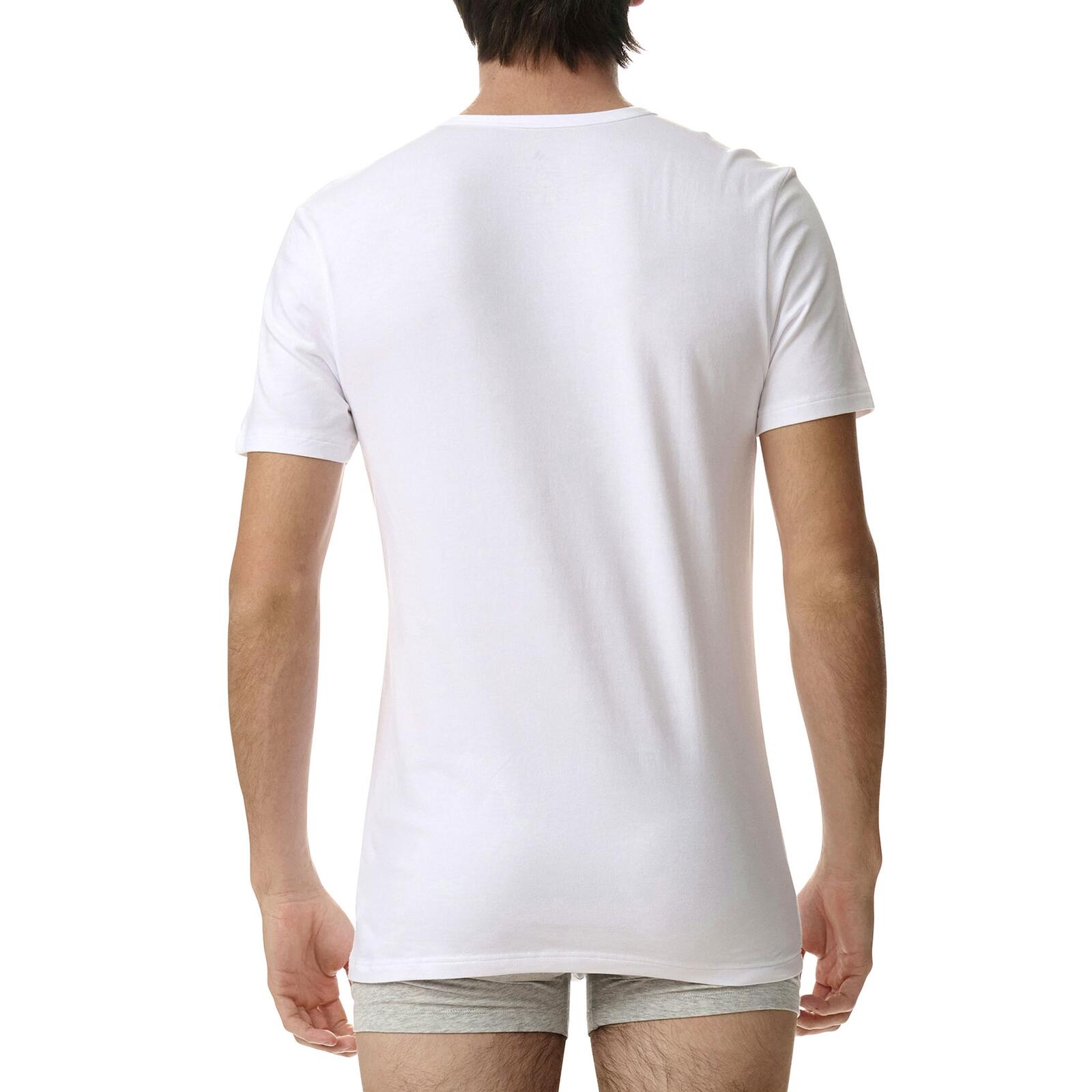 2 er Pack adidas V-Neck T-Shirt Herren V-Ausschnitt Baumwolle 5/7