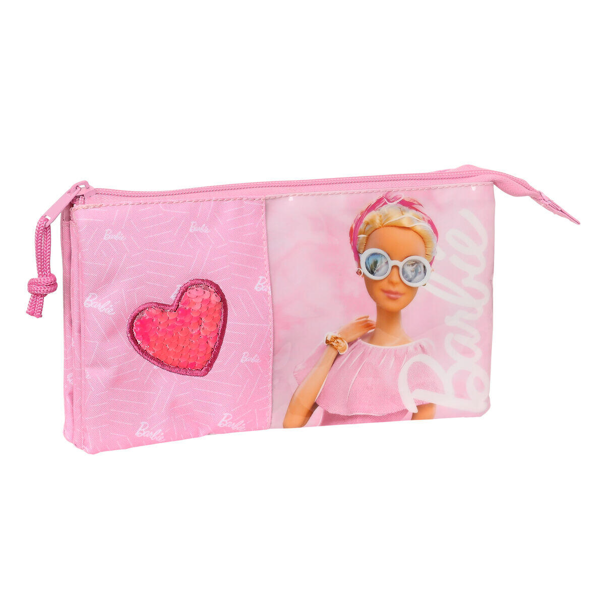 Barbie - Trousse Fourre-tout Triple Barbie Girl - Sac De Voyage - Rose - No Size - Decathlon