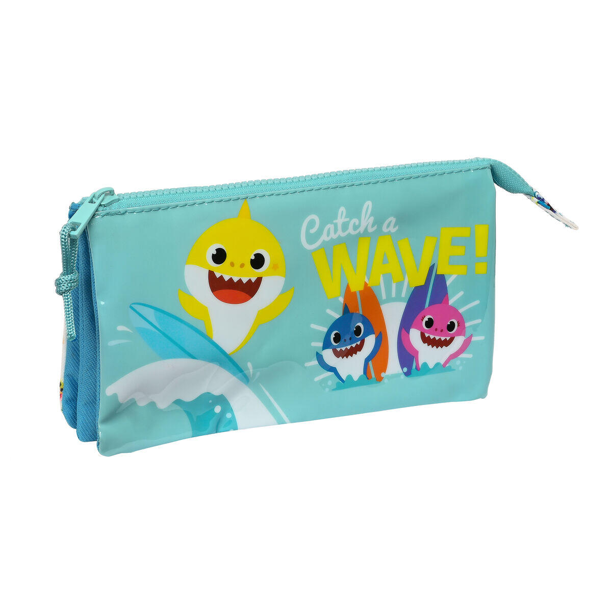 BABY SHARK Portaoggetti Doppio Baby Shark Surfing