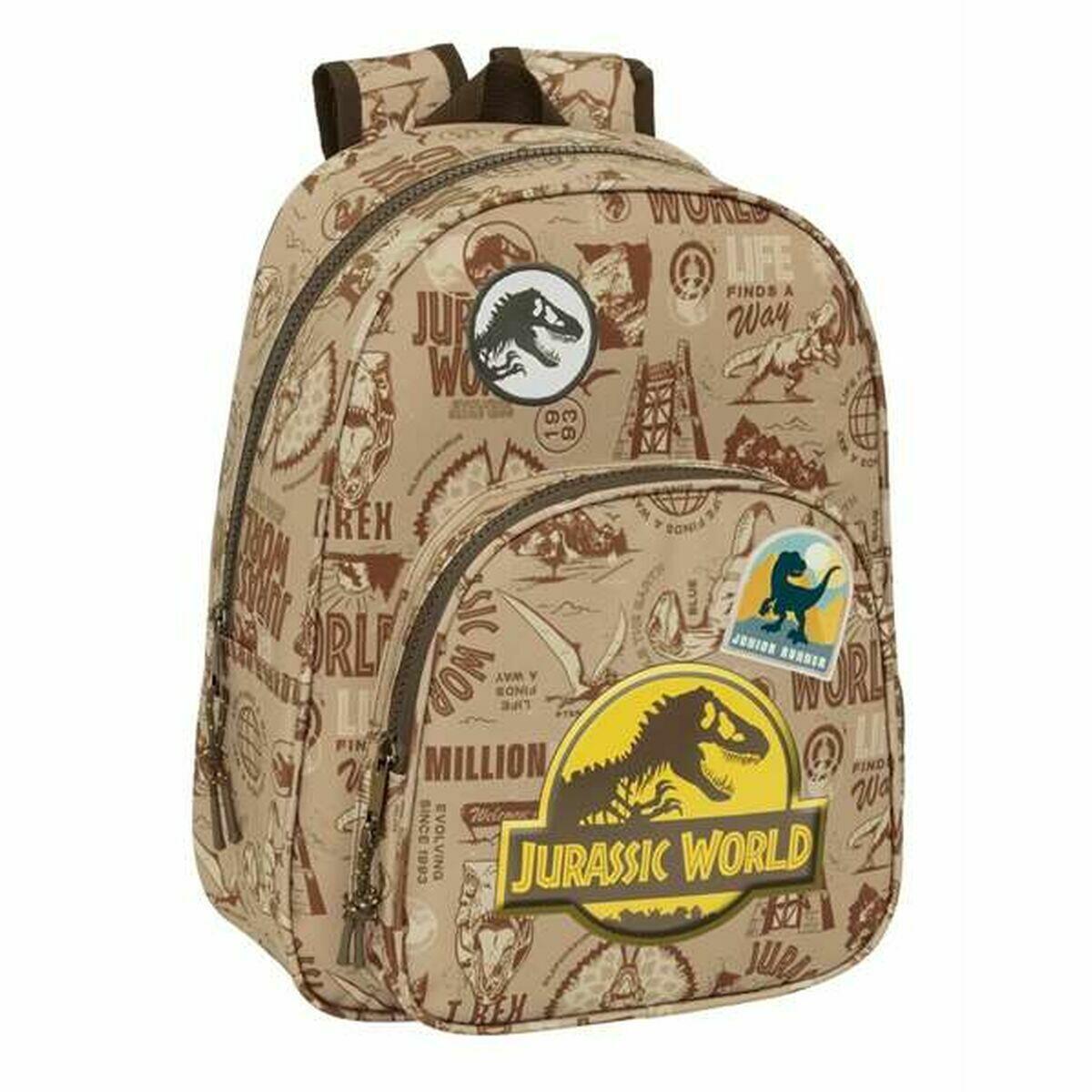 SENZA MARCA Mochila Escolar Jurassic World Beige