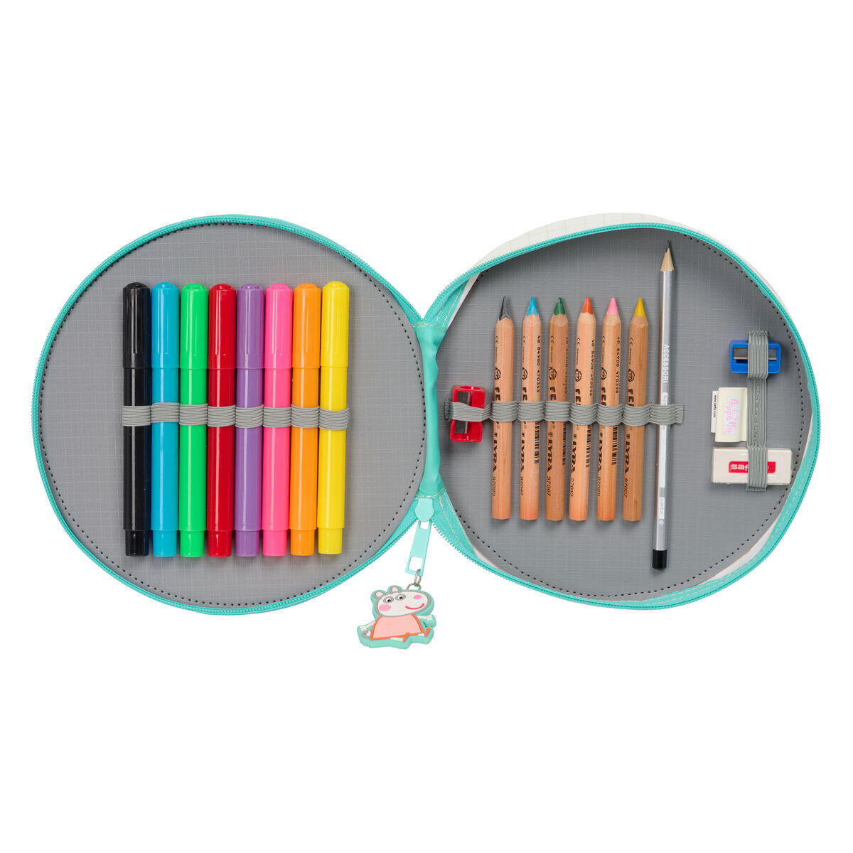 Estuche Escolar con Accesorios Peppa Pig Pretty flowers 2/3