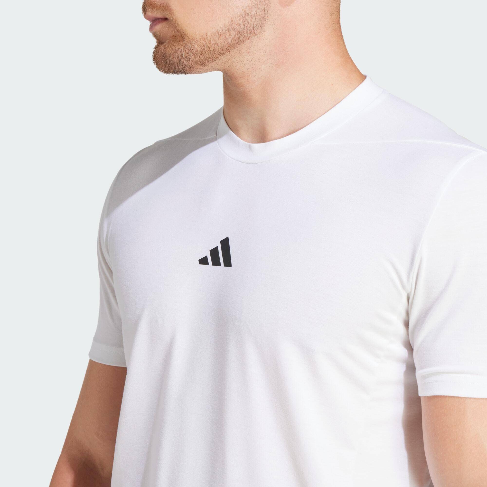 Adidas D4T TEE Men Training T-Shirts White -  5