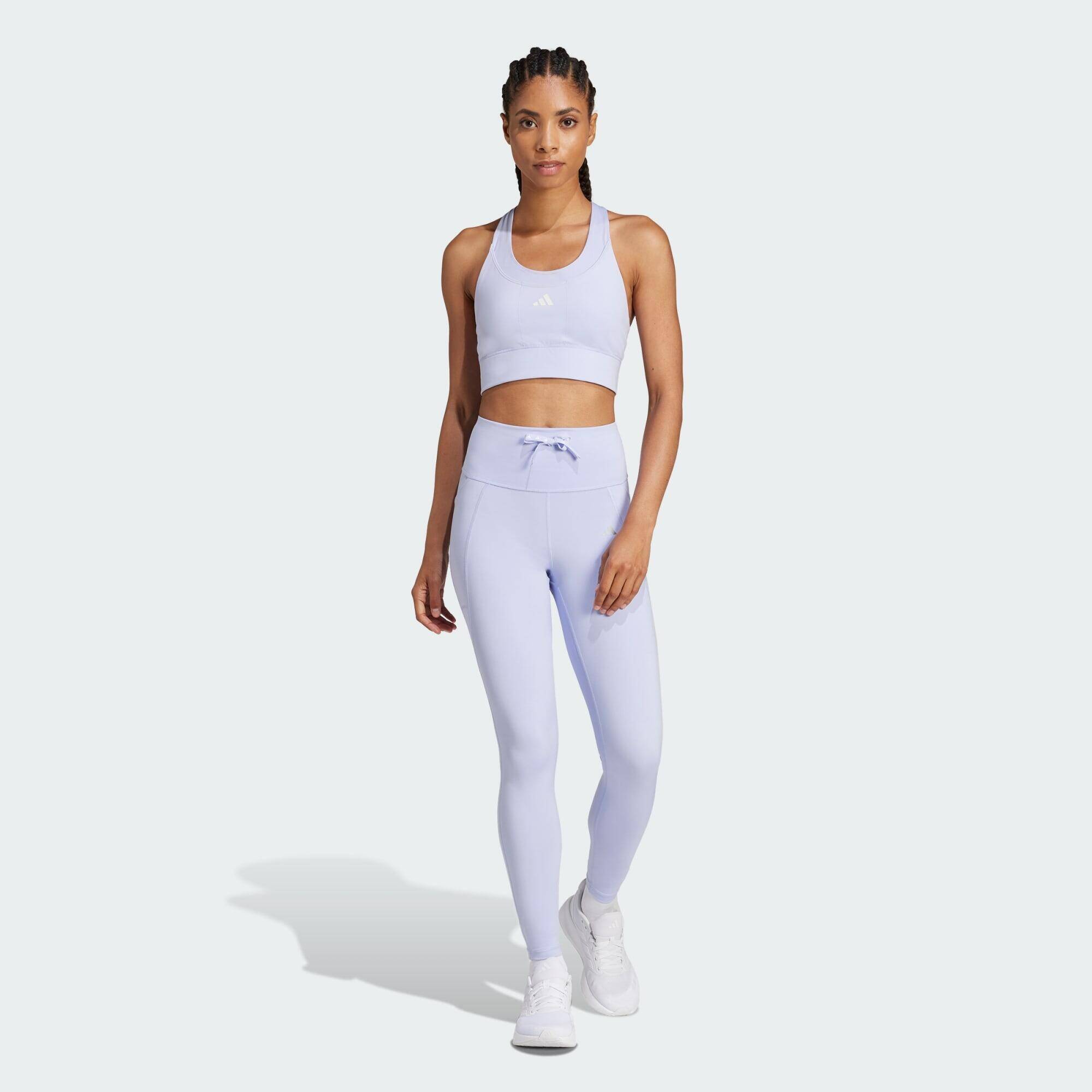 Adidas Run Ess 1/1 TGT Women Running Tights Purple -  5