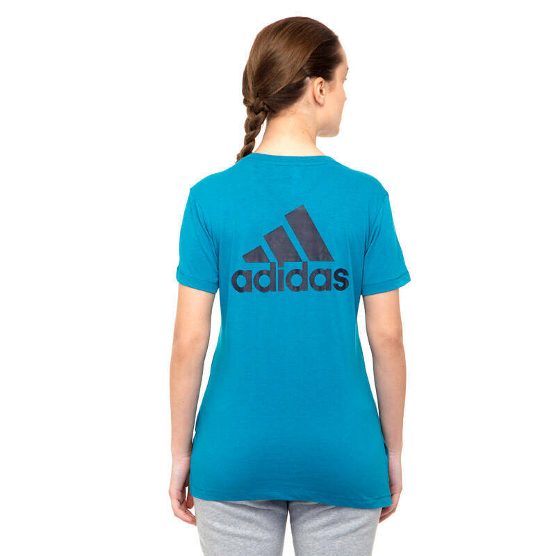 Adidas GO-TO TEE Women Training T-Shirts Blue -  3