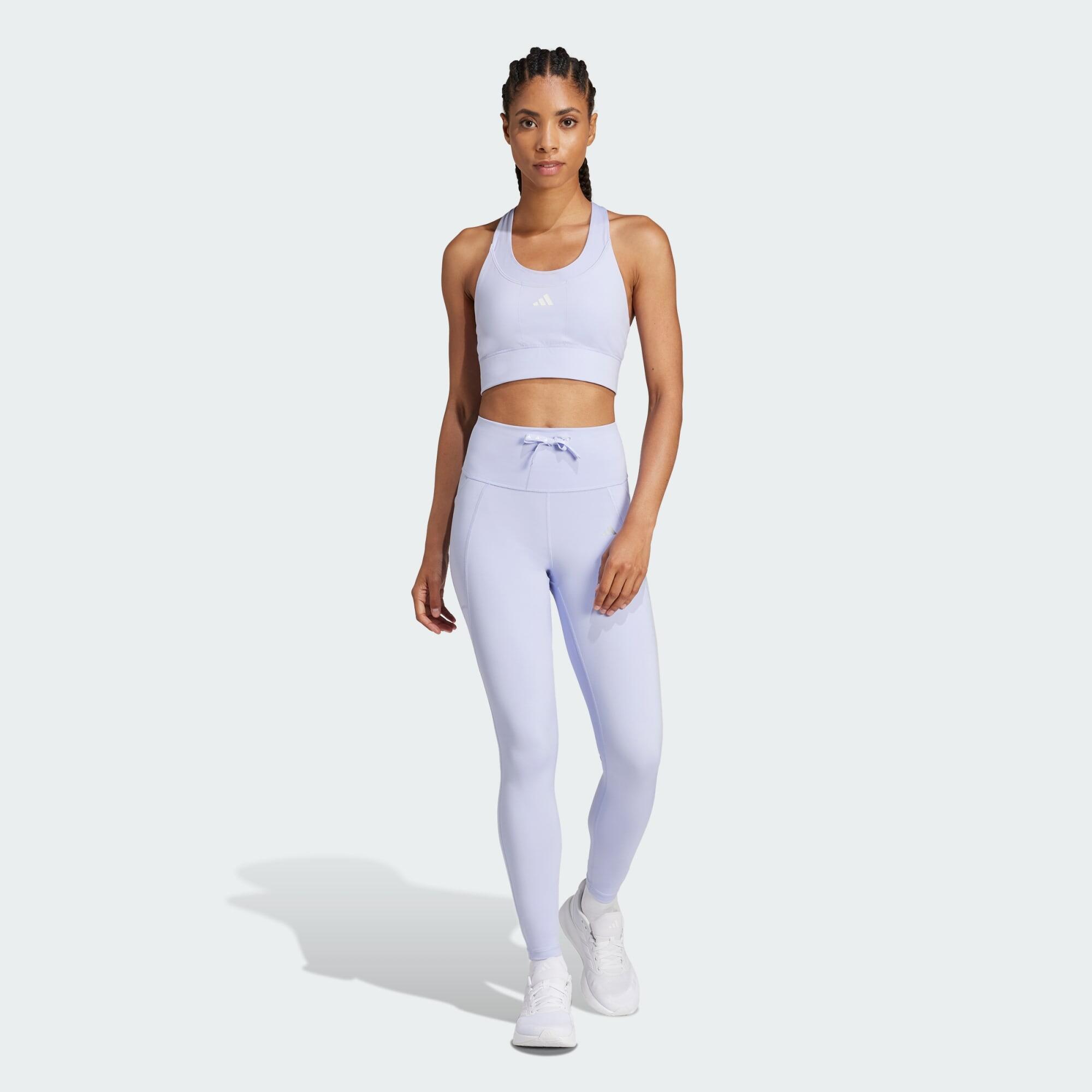 Adidas Run Ess 1/1 TGT Women Running Tights Purple