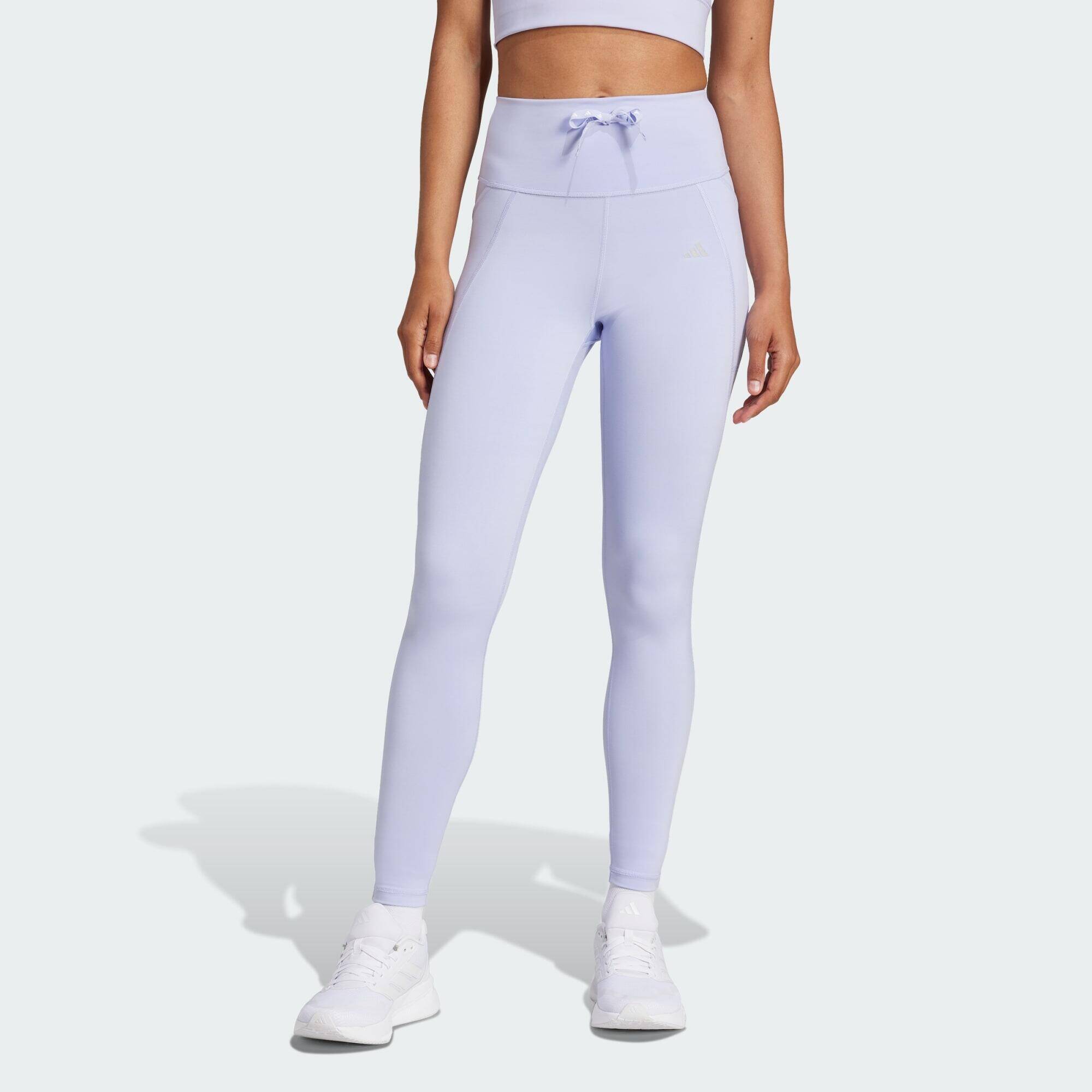 Adidas Run Ess 1/1 TGT Women Running Tights Purple -  1