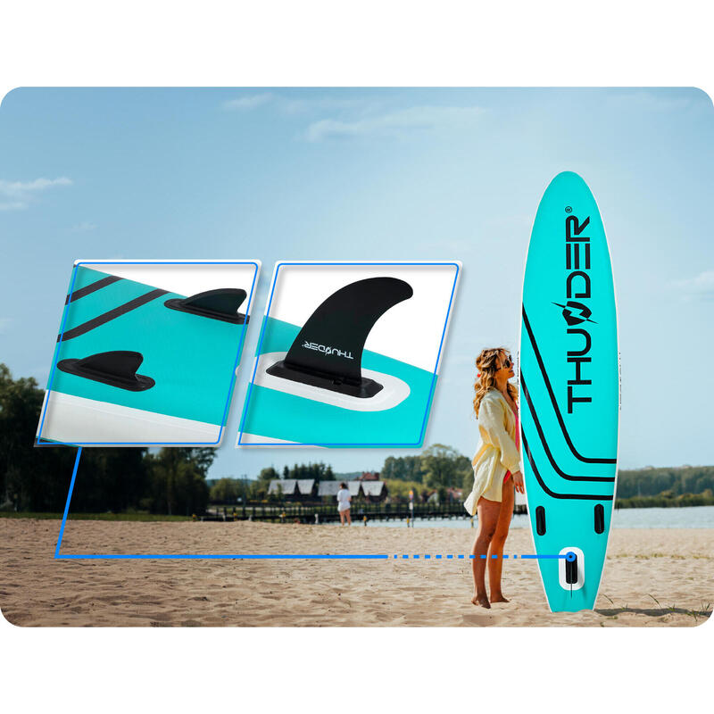 Nafukovací SUP prkna doplňky THUNDER COAST-MINT 320 cm