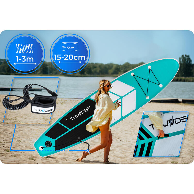 Nafukovací SUP prkna doplňky THUNDER COAST-MINT 320 cm