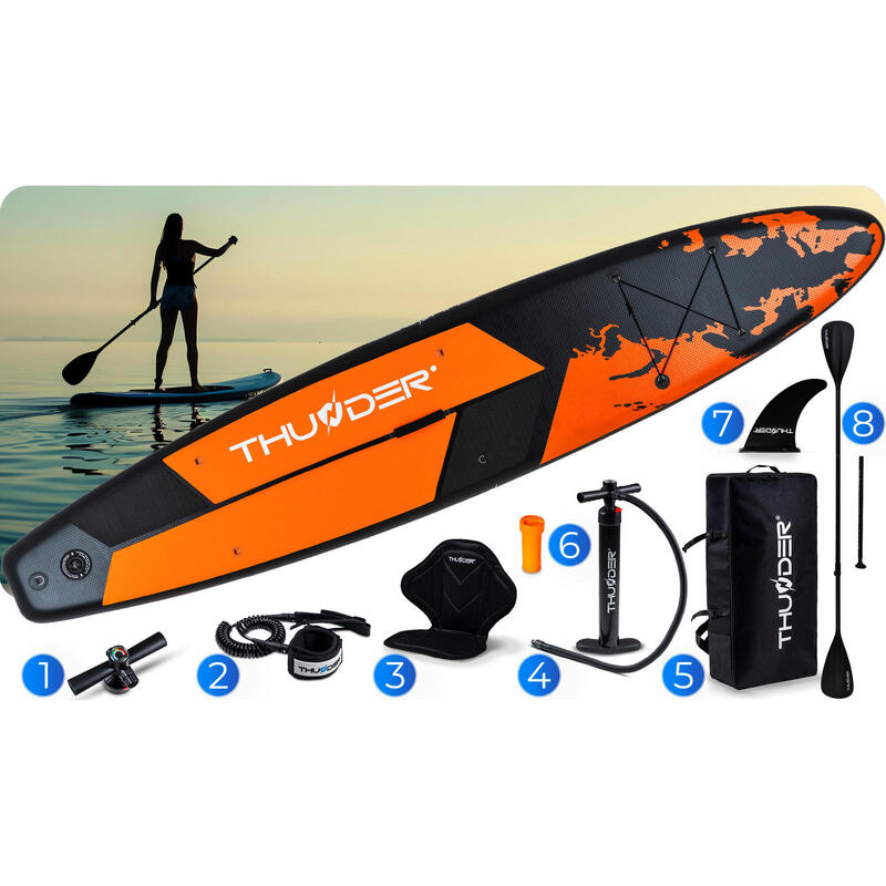 Nafukovací SUP prkna doplňky THUNDER EARTH 365 cm