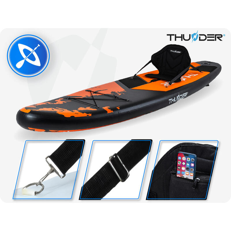 Nafukovací SUP prkna doplňky THUNDER EARTH 365 cm