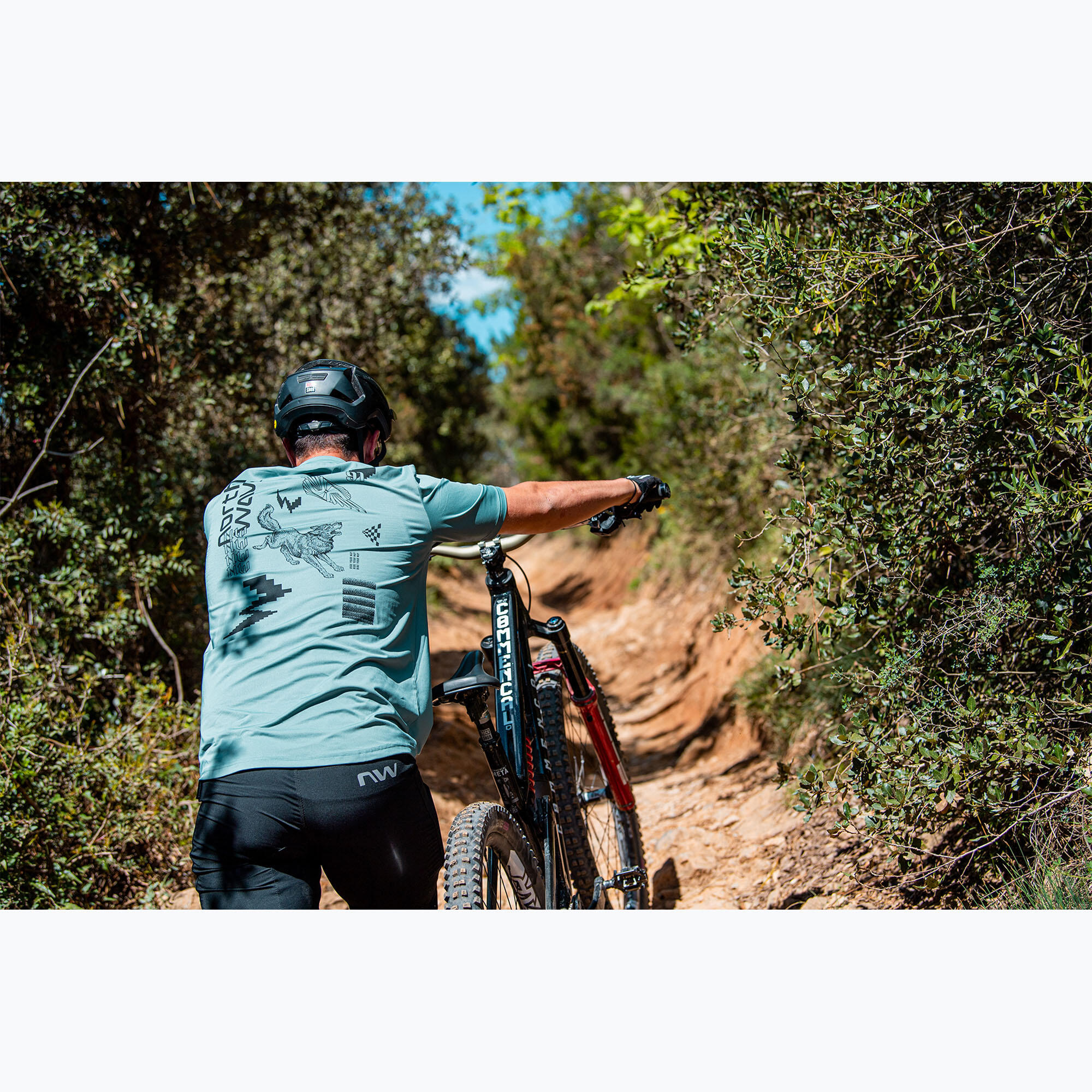 Koszulka rowerowa mtb gravel NORTHWAVE Xtrail Jersey zielony 4/5