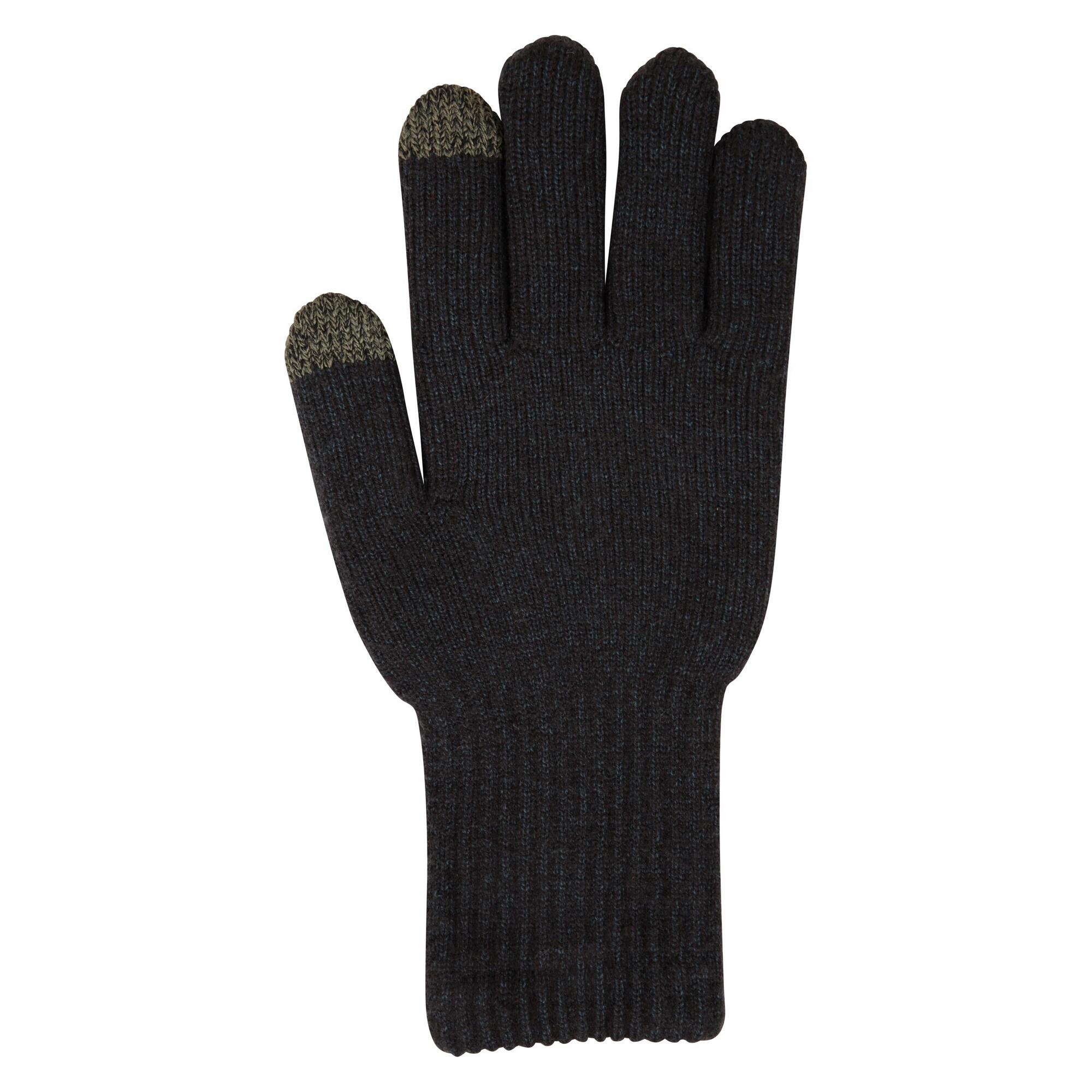 Mountain Warehouse Mens Gripped Waterproof Knitted Winter Gloves