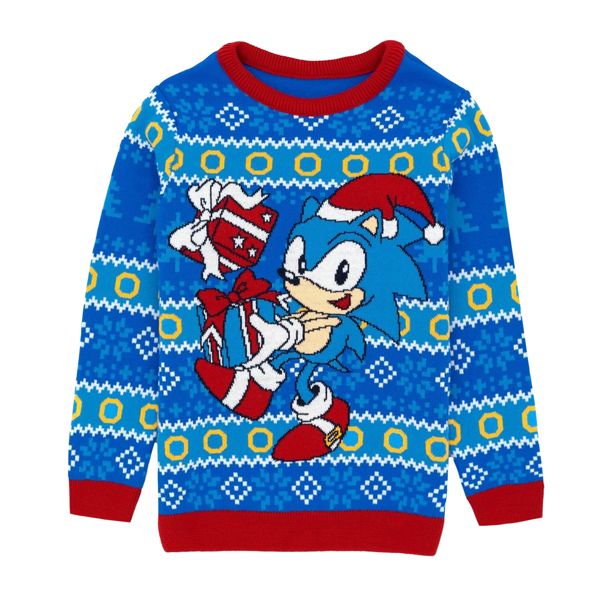 Sonic The Hedgehog Childrens/Kids Knitted Christmas Jumper