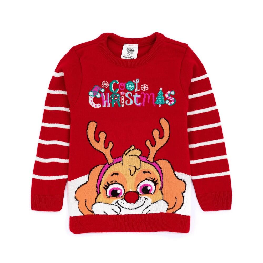 Paw Patrol Childrens/Kids Skye Knitted Christmas Jumper
