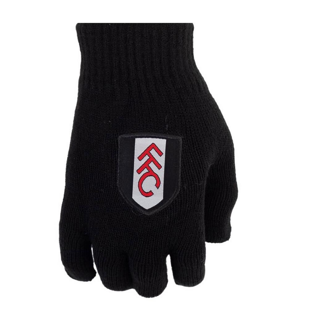 Fulham FC Childrens/Kids Knitted Gloves