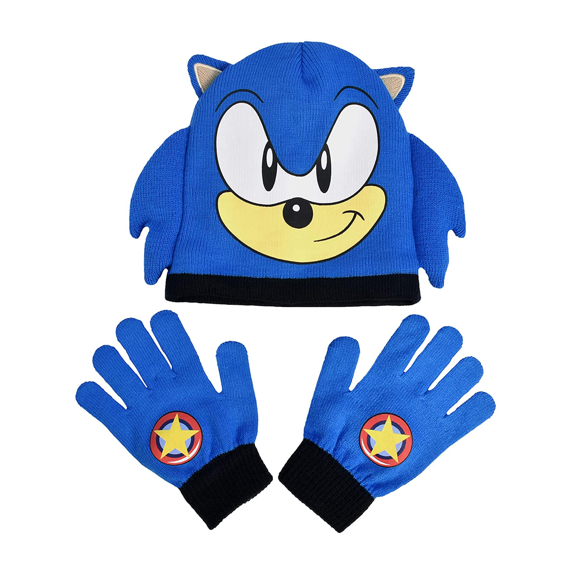 Sonic The Hedgehog Childrens/Kids Knitted Hat And Gloves Set