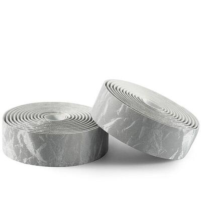 Rockbros pu stuurlint velours patroon - grijs