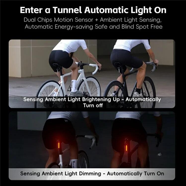 Feu Arrière de Vélo Intelligent à Détection de Freinage 6/7