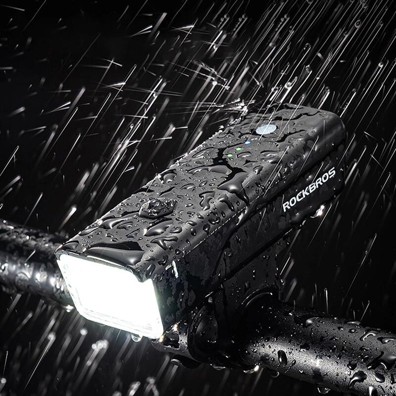 Lumină bicicletă 260 lumeni, usb-c, rezistentă la apă, negru