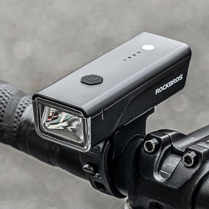 Lumină bicicletă 260 lumeni, usb-c, rezistentă la apă, negru