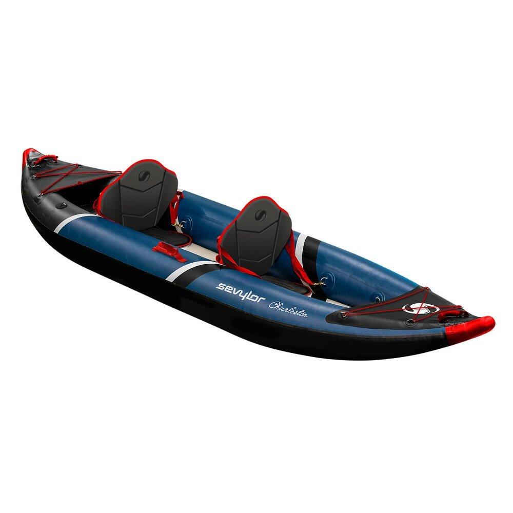Charleston Premium 2 Person Inflatable Kayak with drop stitch - Blue 1/5