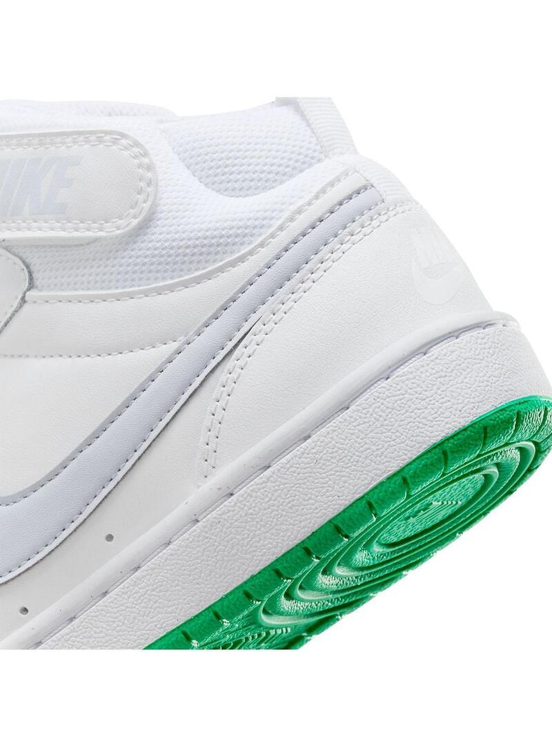 Zapatilla para Niño Nike Court borough mid 2  Blanco 4/7